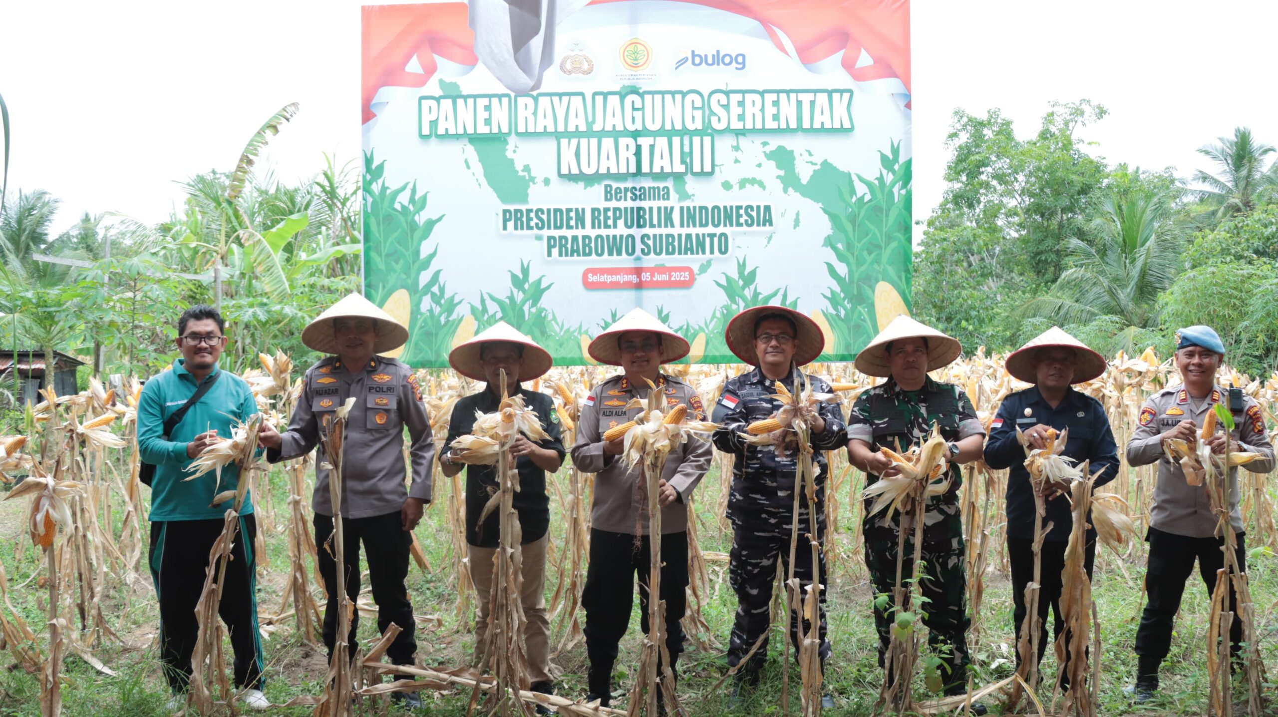Panen Raya Jagung Kuartal II Nasional, Kapolres Meranti Ikuti Virtual Bersama Kapolri dan Presiden RI