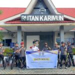 Rutan Karimun Gelar Kegiatan Sepeda Bersama dan Bakti Sosial di Panti Asuhan At-Taqwa