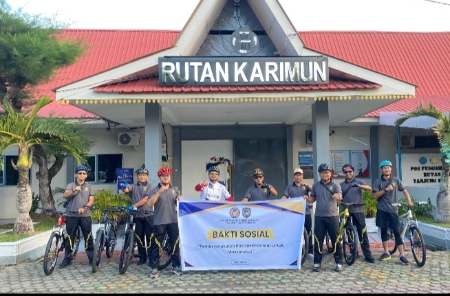 Rutan Karimun Gelar Kegiatan Sepeda Bersama dan Bakti Sosial di Panti Asuhan At-Taqwa