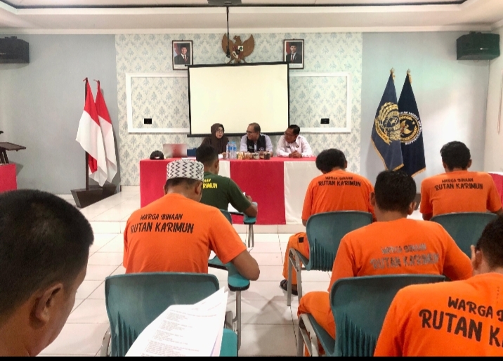 Rutan Karimun Gelar Uji Modul Pendidikan Paket C Bagi WBP