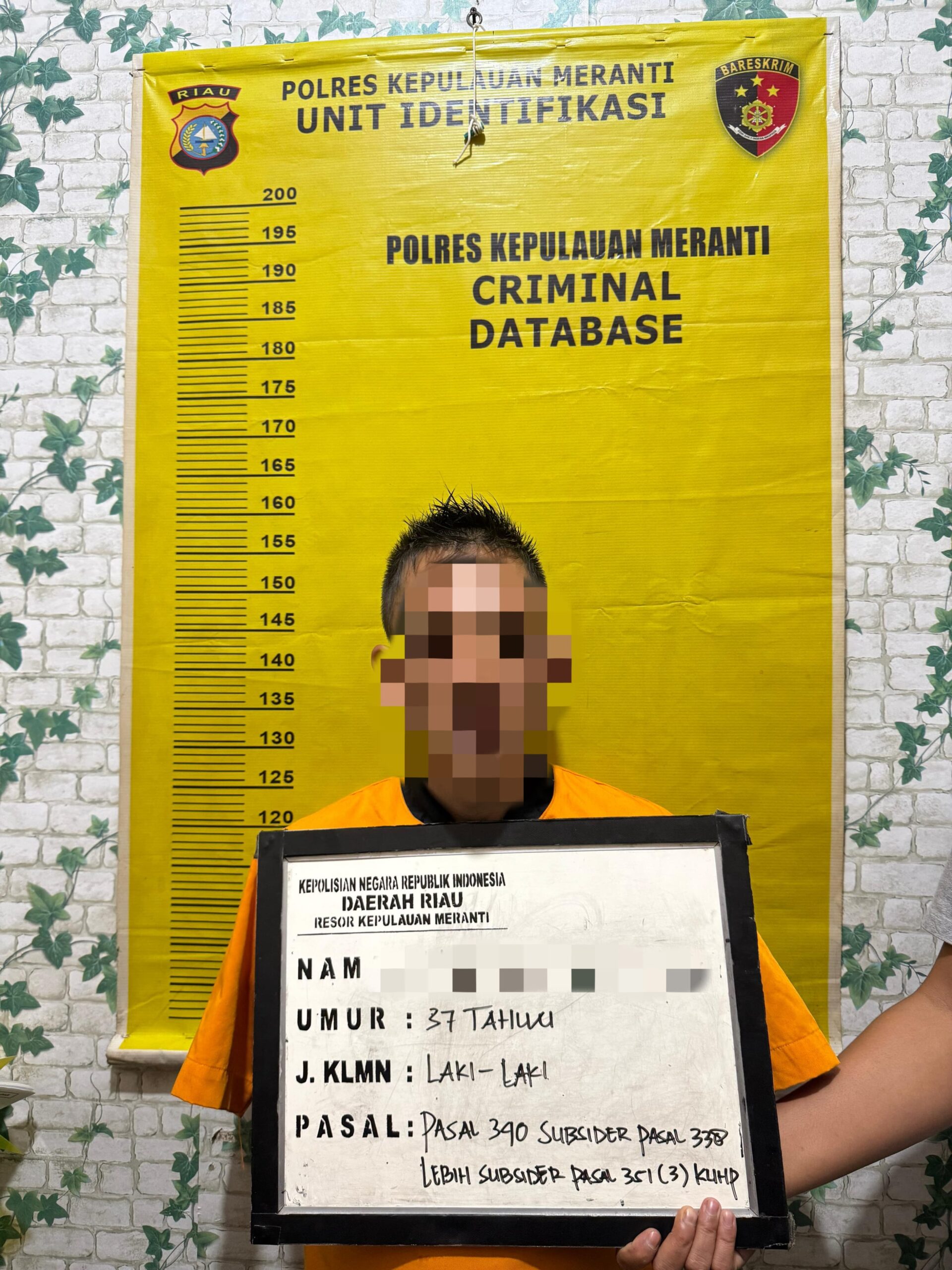 Sat Reskrim Polres Meranti Berhasil Ungkap Kasus Tindak Pidana Penganiayaan Hingga Korban Tewas