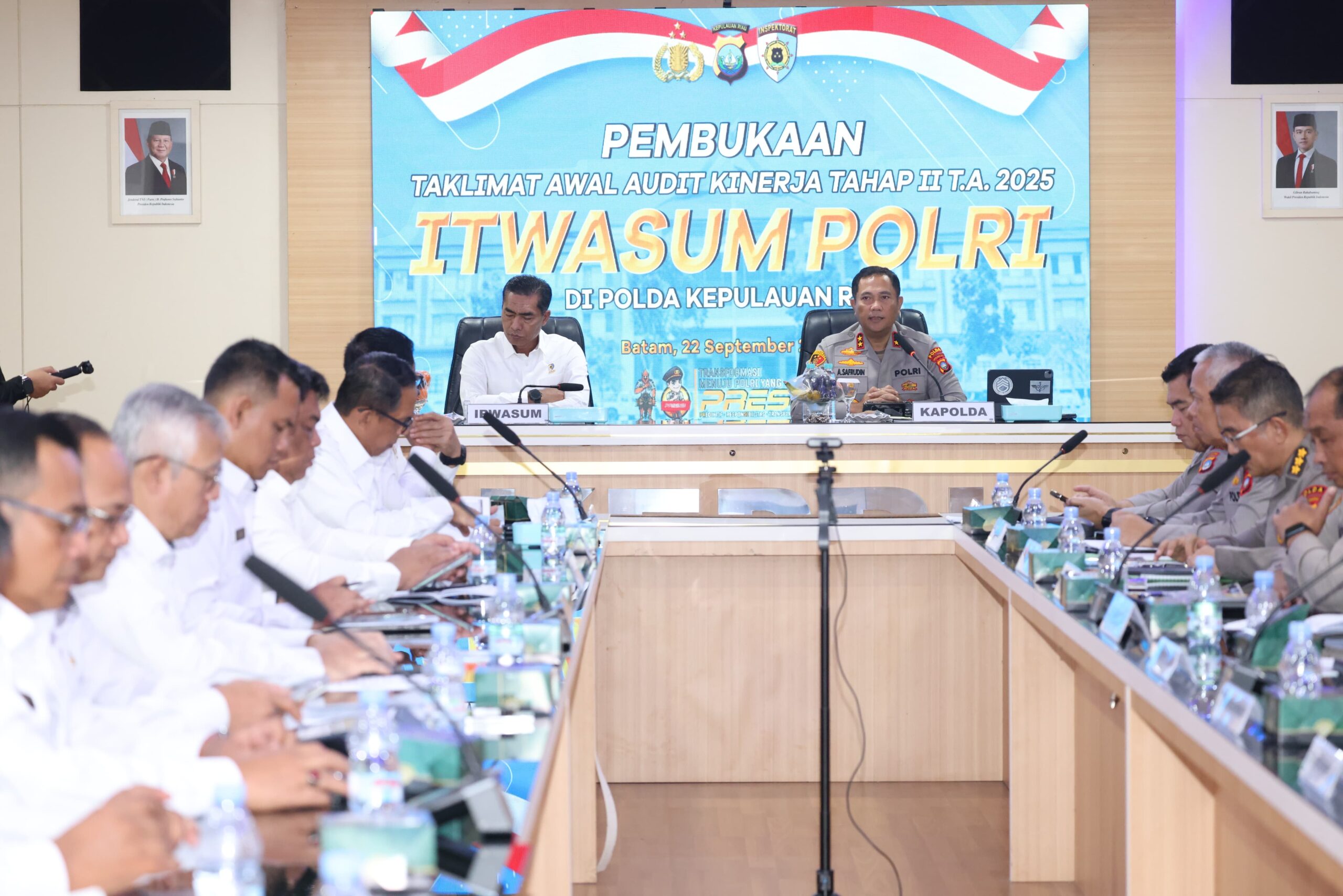 Itwasum Polri Audit kinerja Tahap II Anggaran Tahun 2025 Polda Kepri
