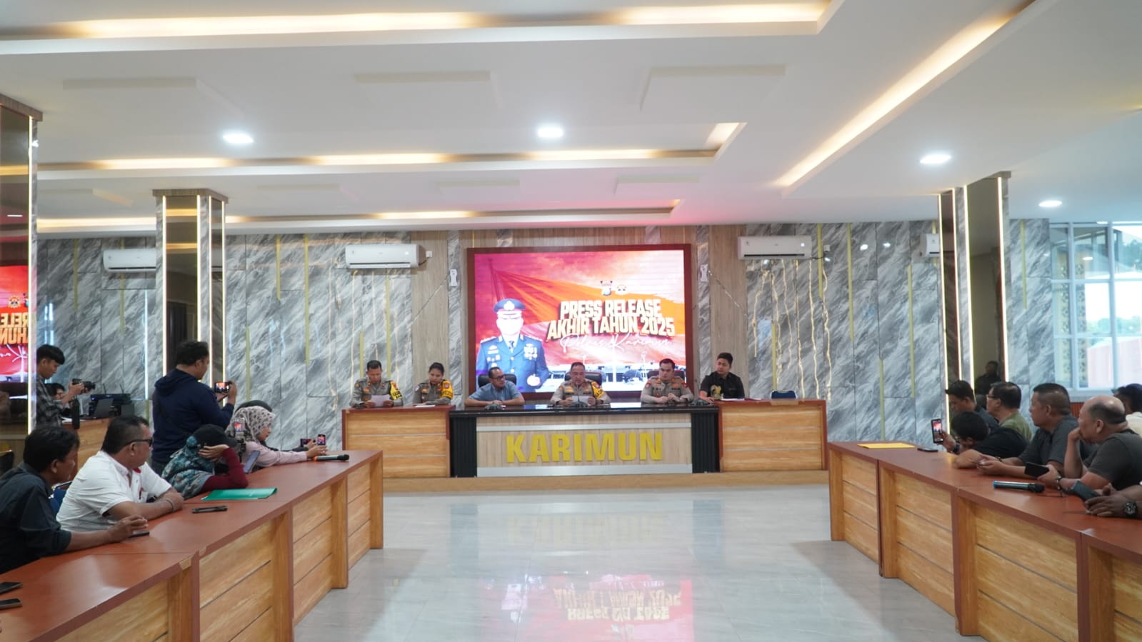 Polres Karimun Gelar Rilis Akhir Tahun, Paparkan Capaian Kinerja Sepanjang 2025